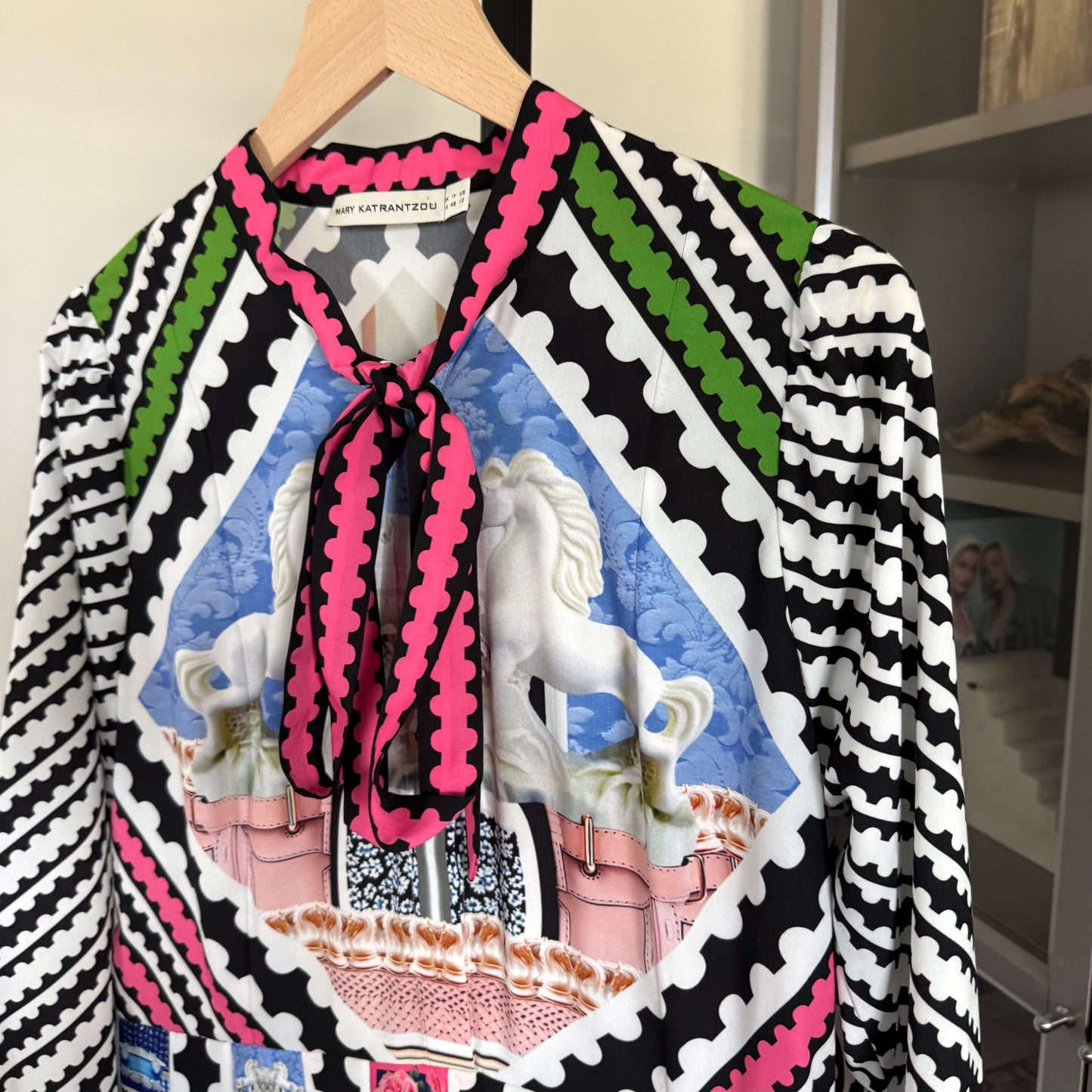 Mary Katrantzou Satin Midi Dress