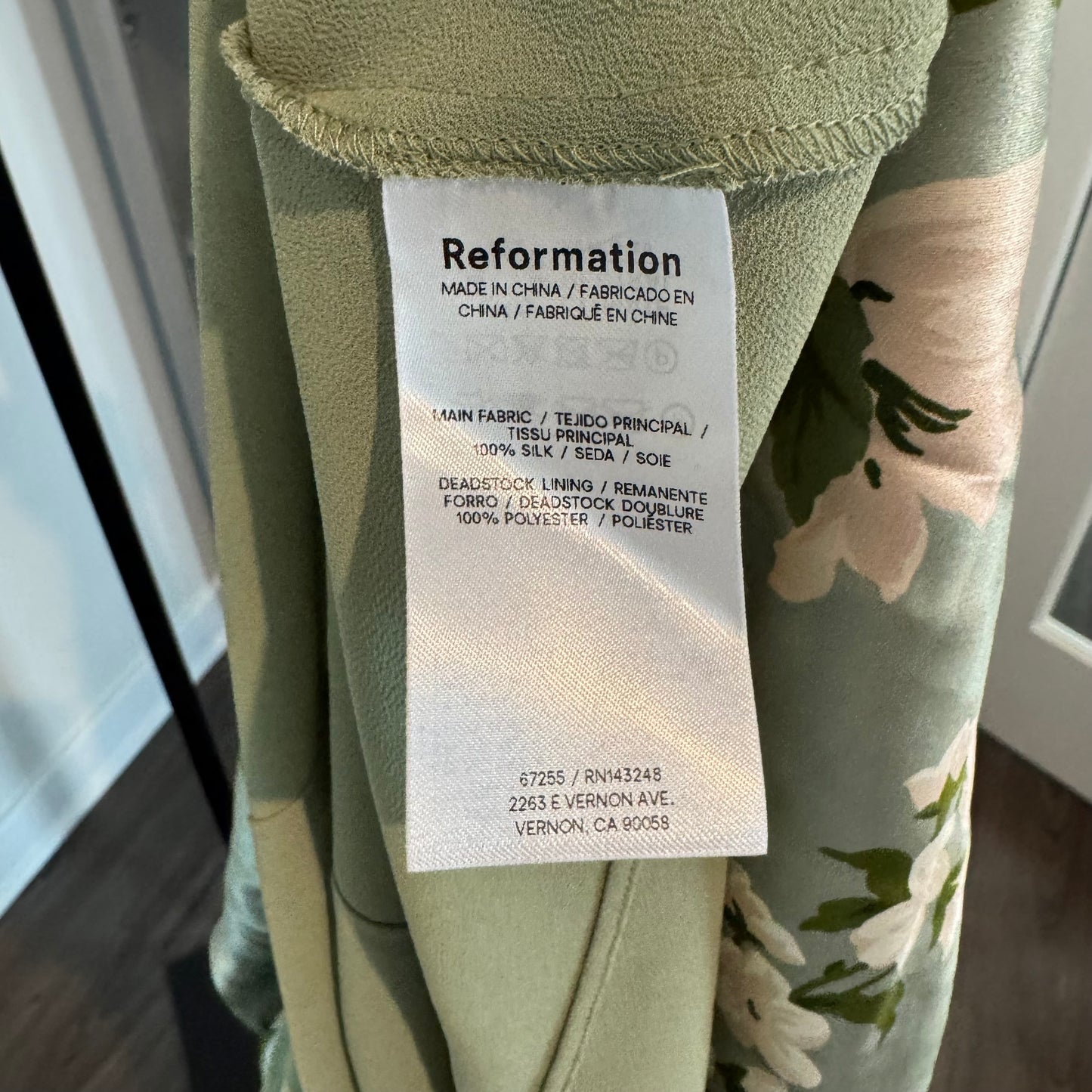 Reformation Anaiis Silk Maxi Dress