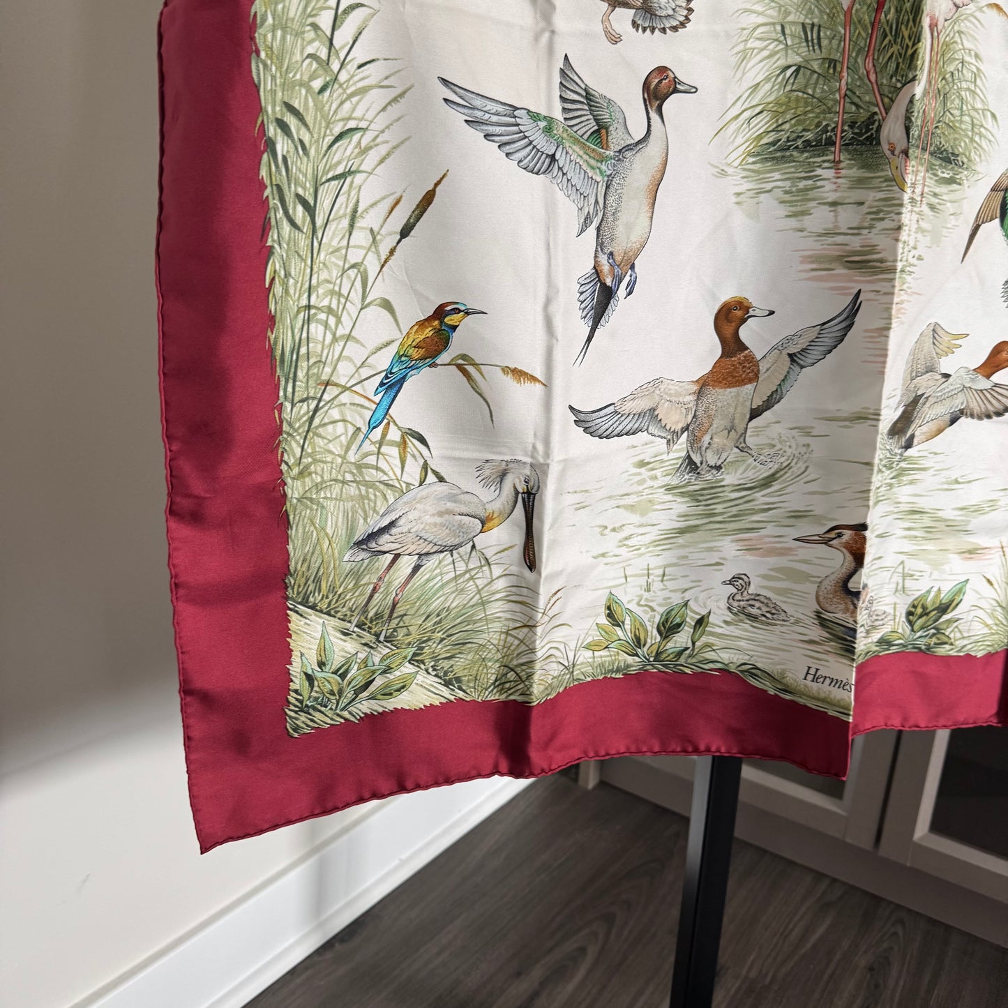 Hermes Paris Bird Silk Scarf