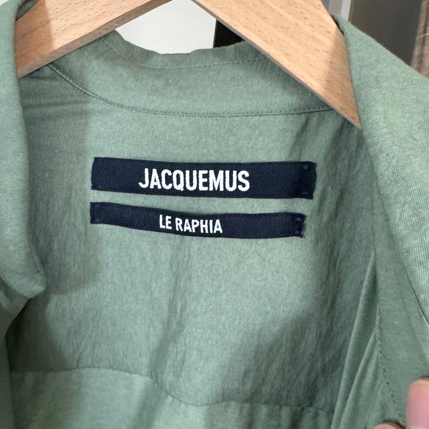 Jacquemus Le Raphia Shirt Dress
