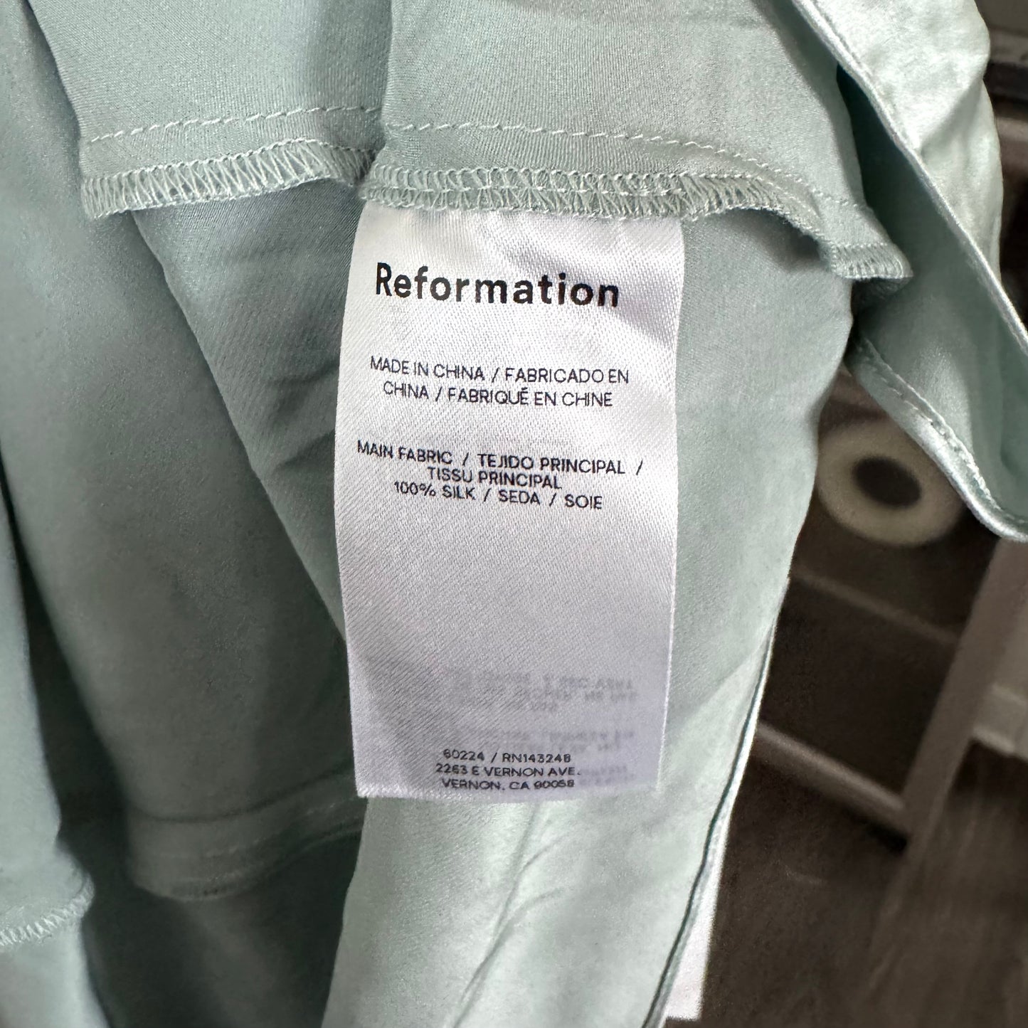 Reformation Anaiis Silk Dress