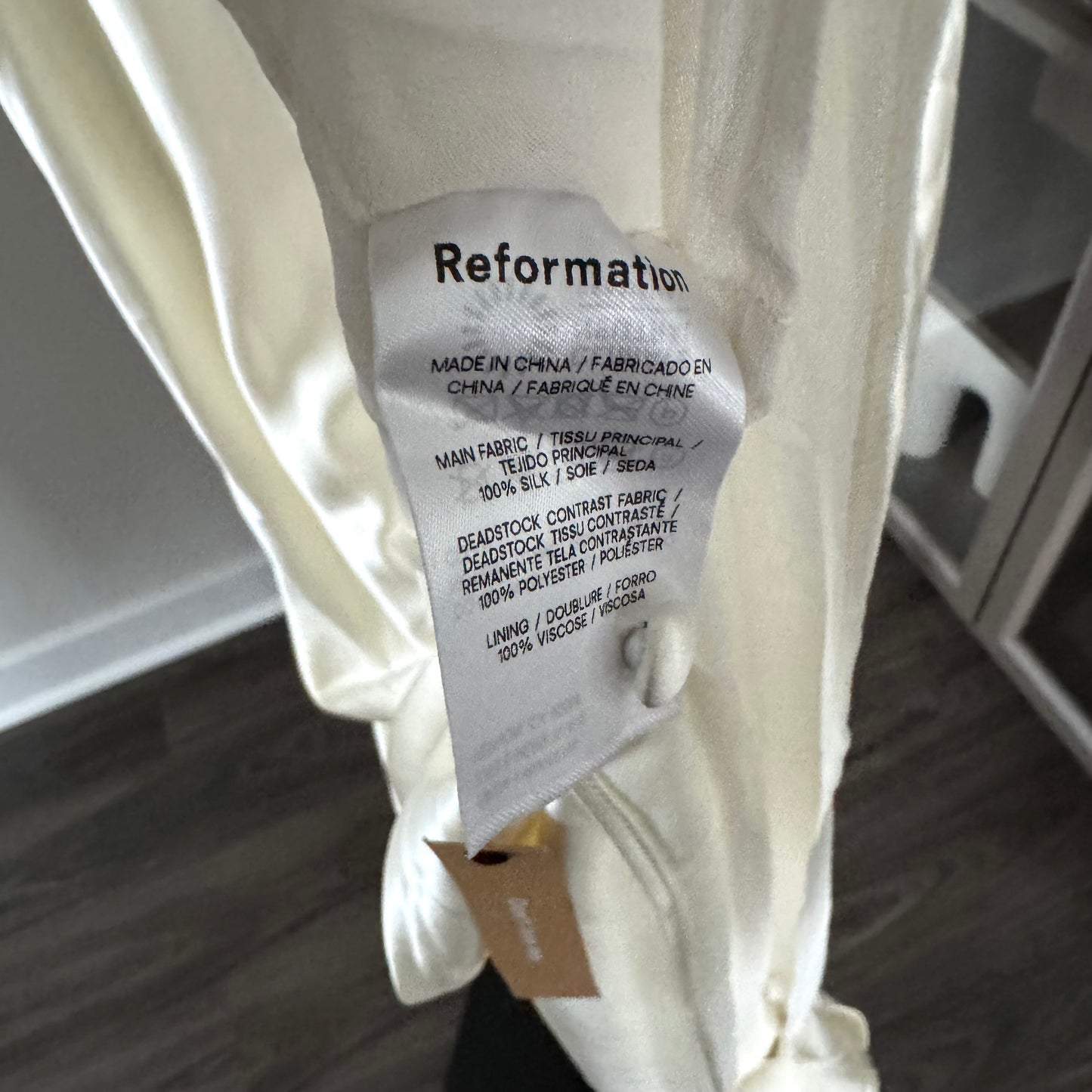 Reformation Pallavi Silk Dress