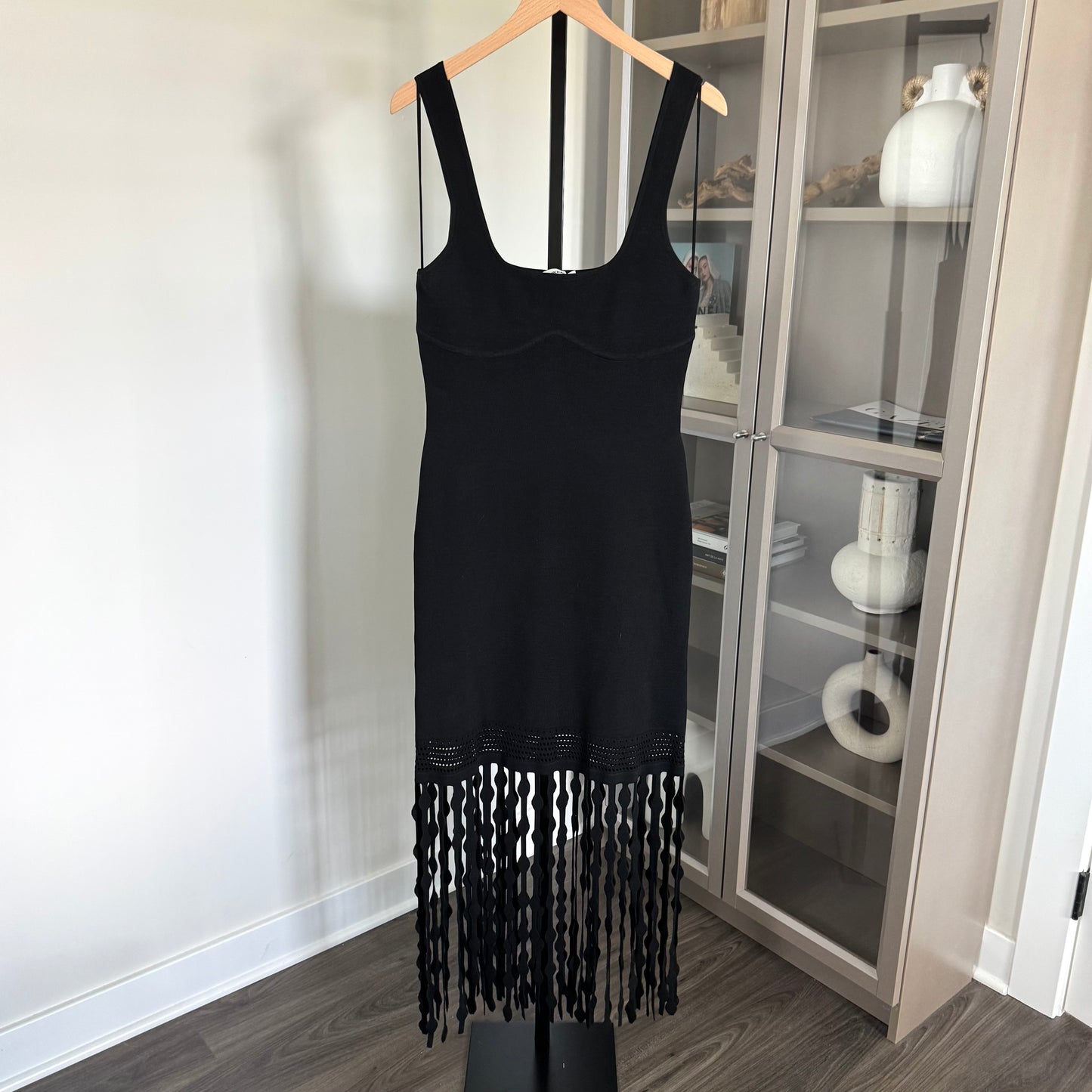 Simkhai Signa Fringe Trim Dress