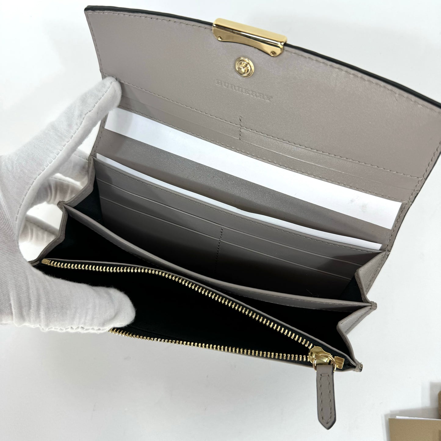 Burberry Grained Calfskin Wallet