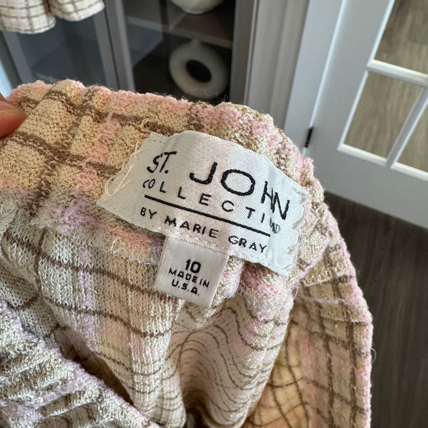 St. John Plaid Skirt Set