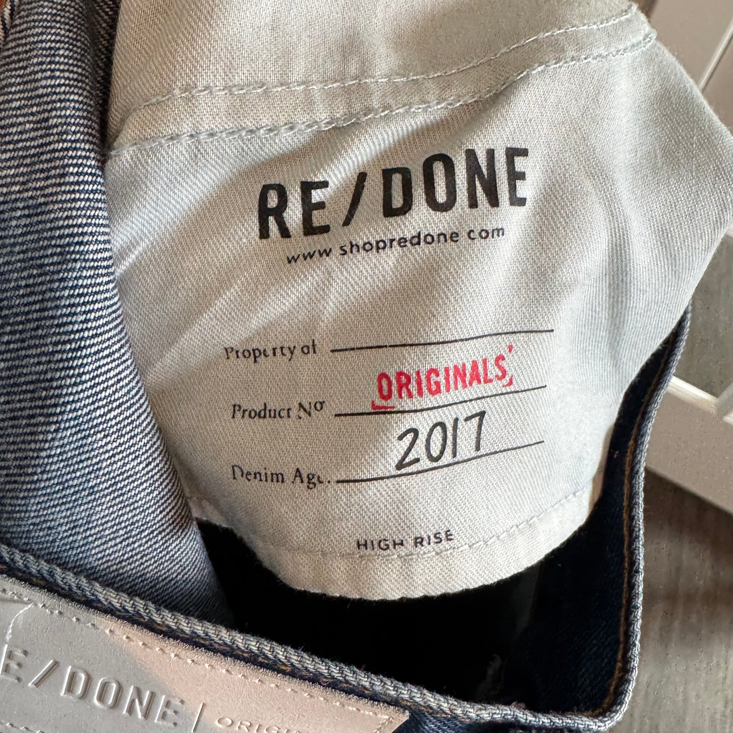 Re/Done Originals High Rise Jeans