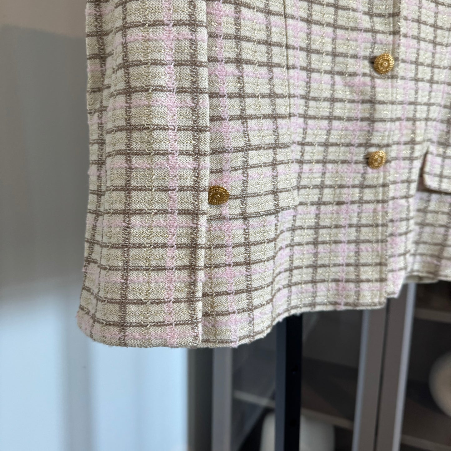 St. John Plaid Skirt Set