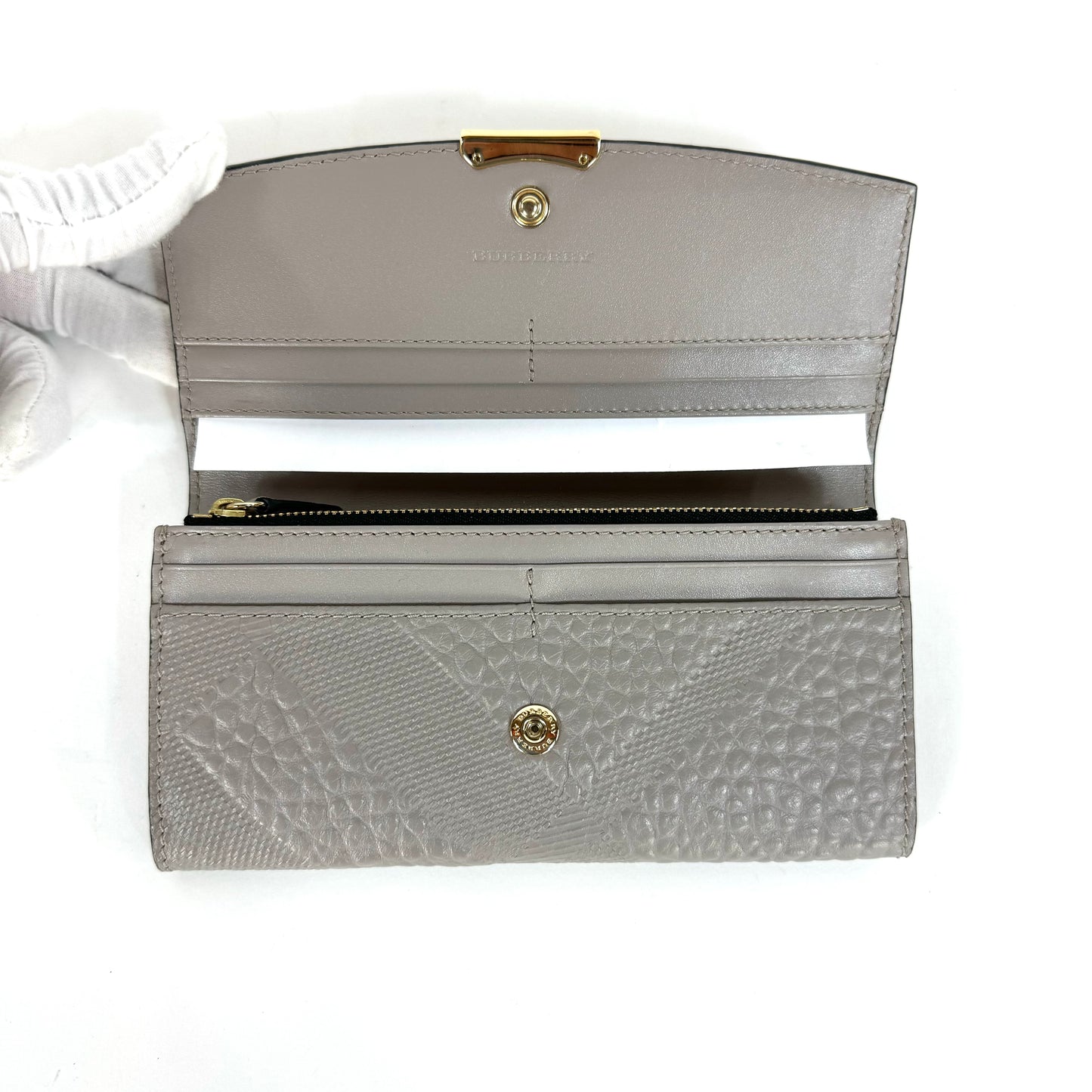 Burberry Grained Calfskin Wallet