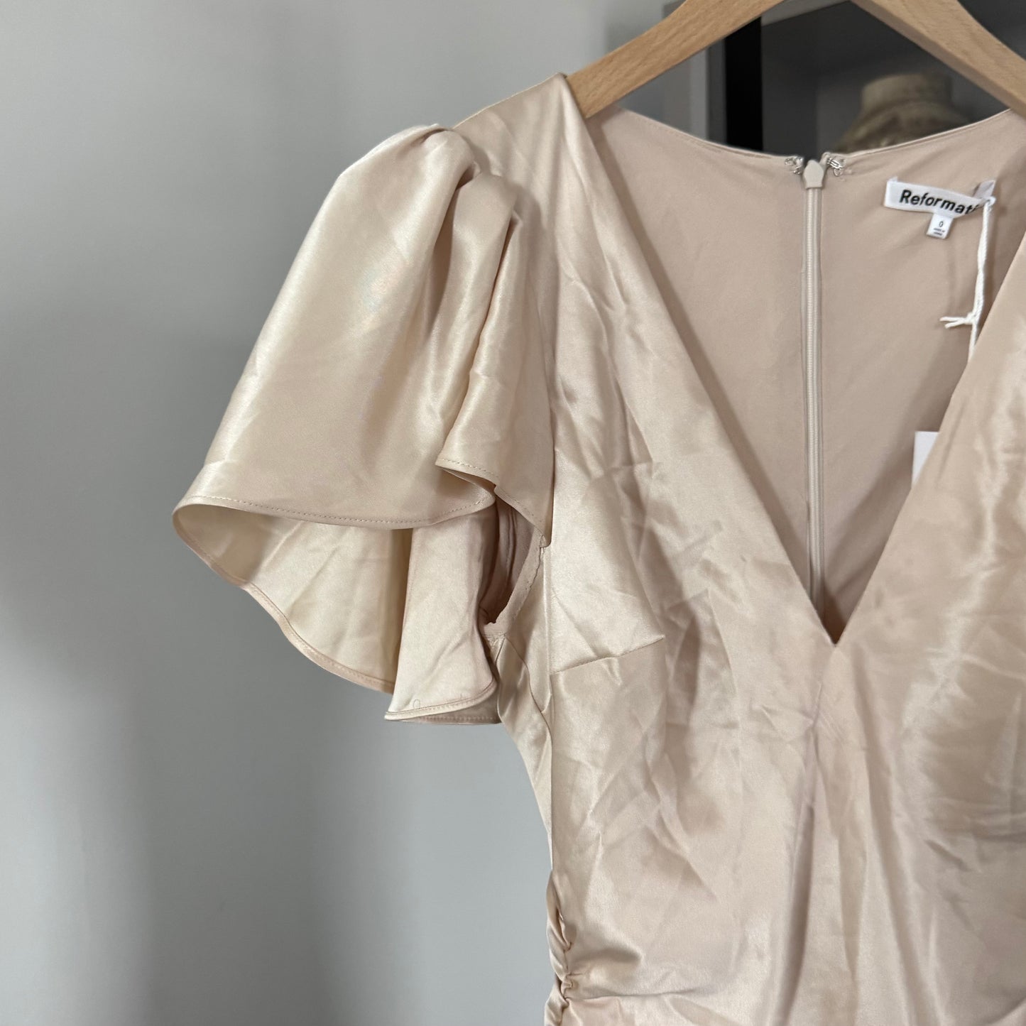 Reformation Vida Satin Dress