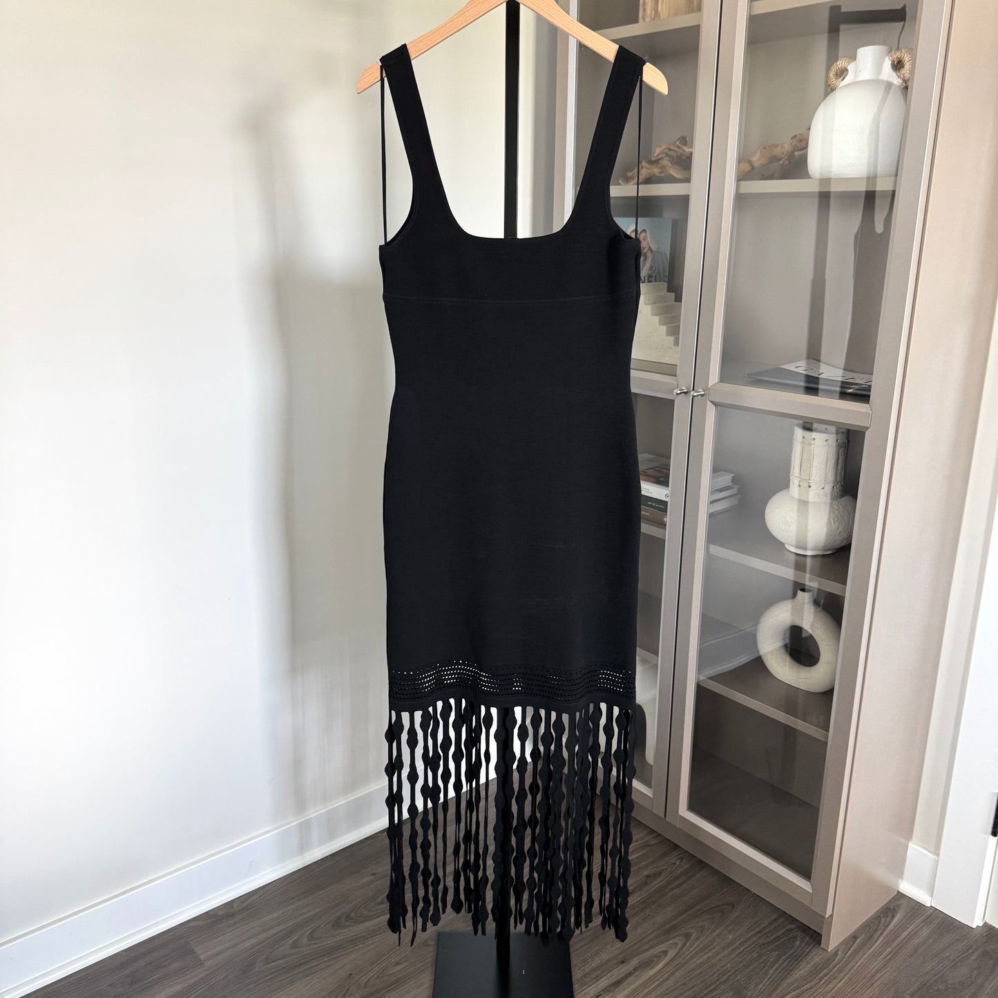 Simkhai Signa Fringe Trim Dress