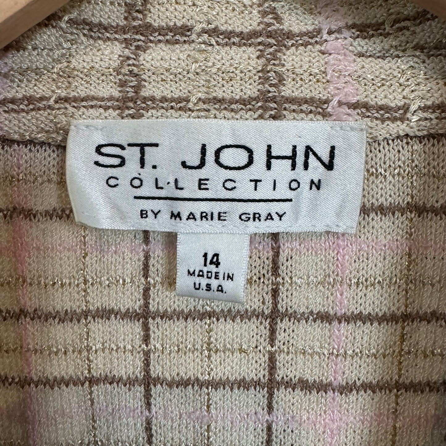 St. John Plaid Skirt Set