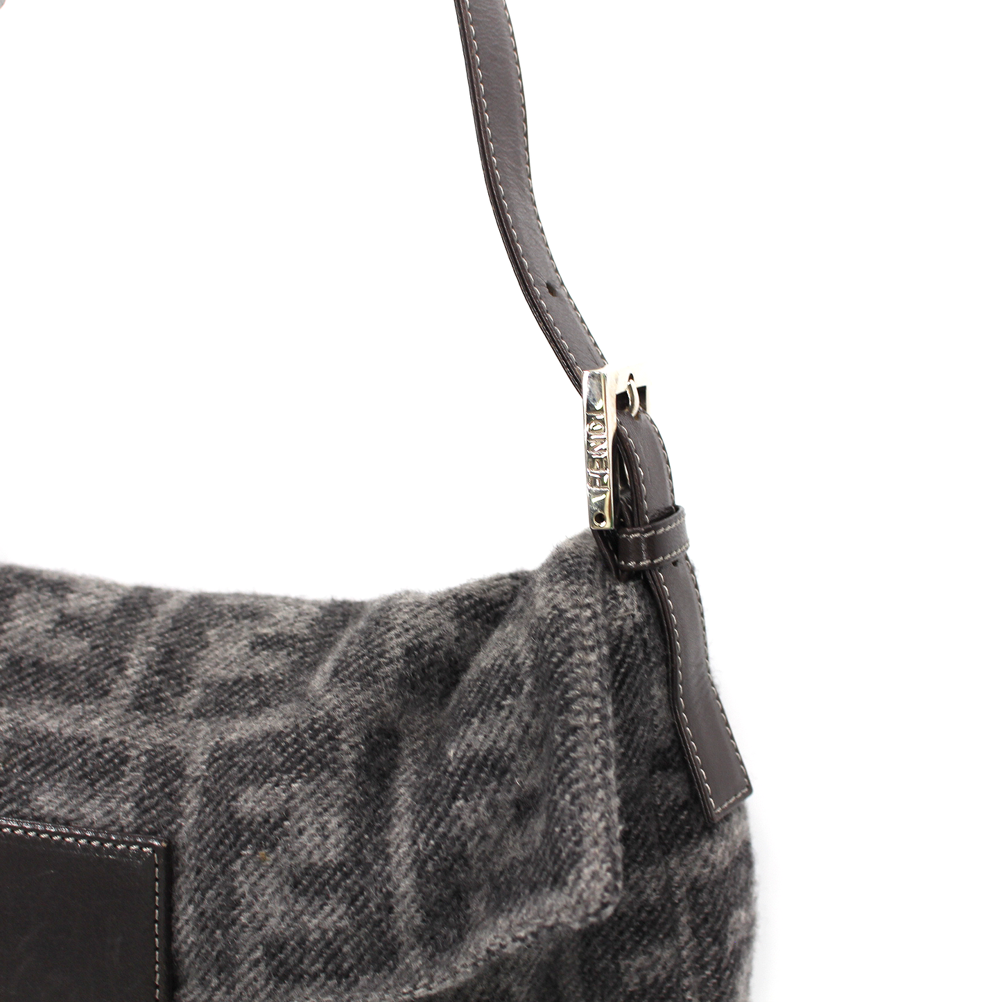 Fendi Zucca Cashmere Baguette