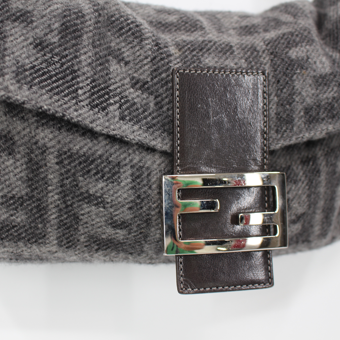 Fendi Zucca Cashmere Baguette