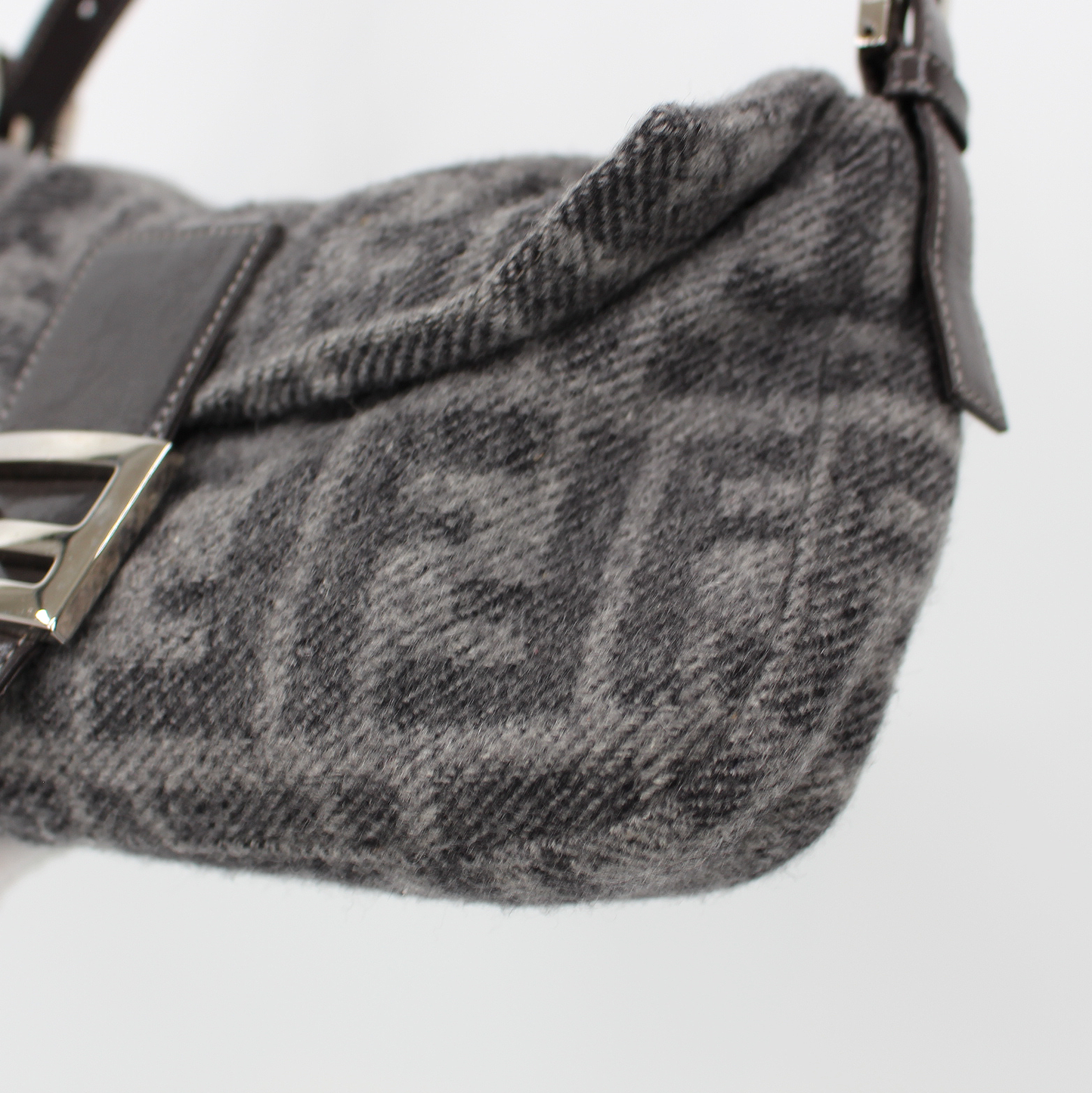 Fendi Zucca Cashmere Baguette