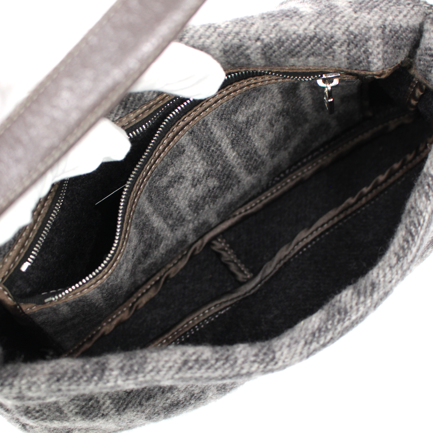 Fendi Zucca Cashmere Baguette