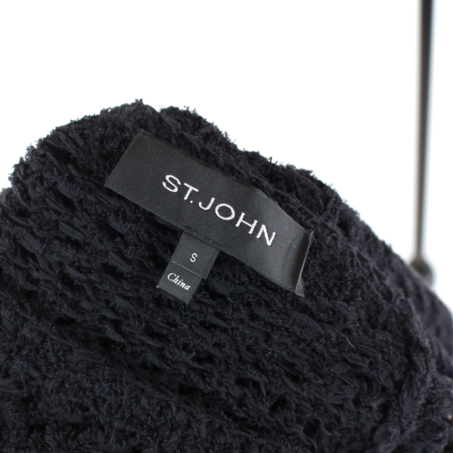 St. John Knit Silk Bow Sweater