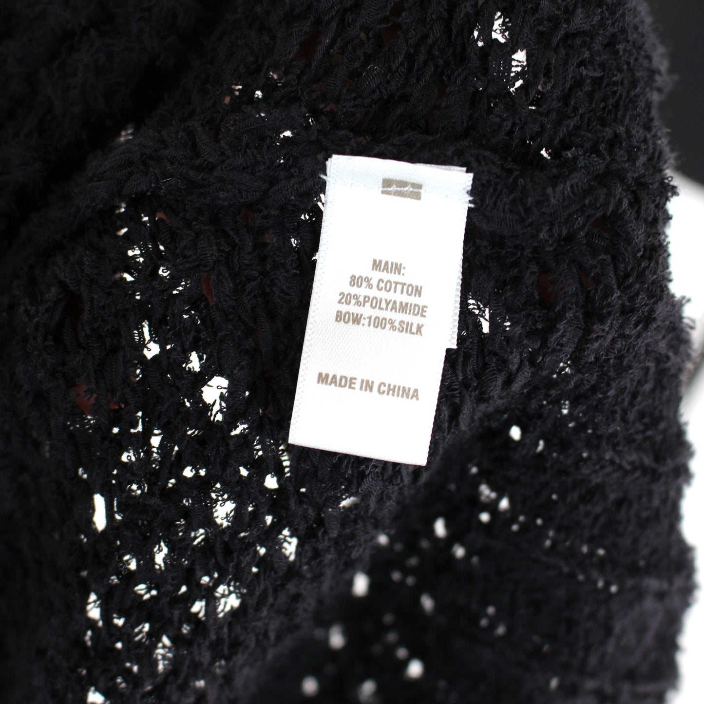 St. John Knit Silk Bow Sweater