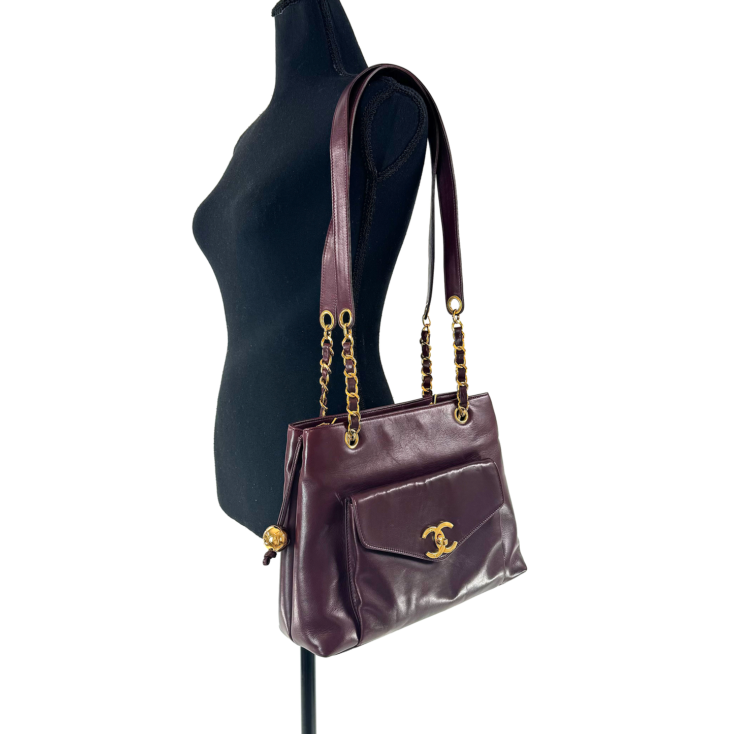 Chanel Vintage Tote Shoulder Bag