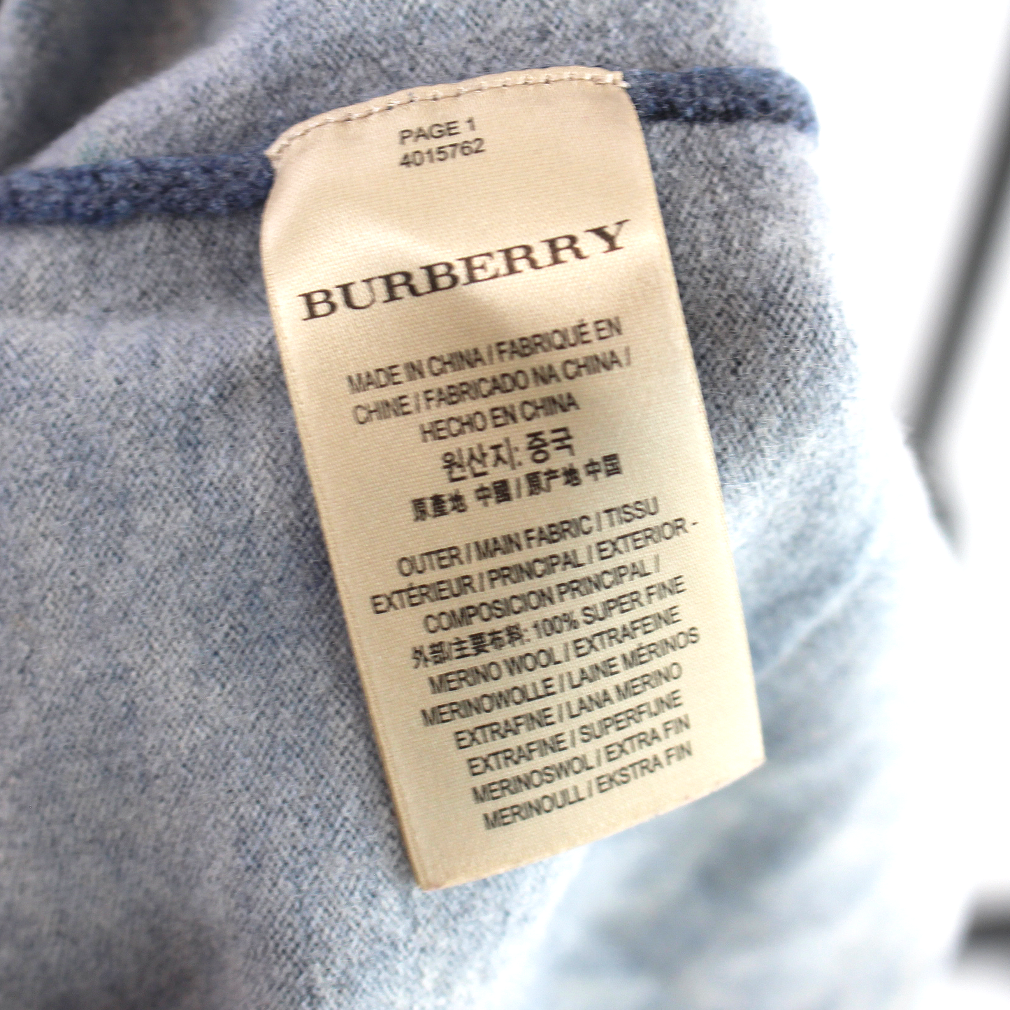 Burberry Crewneck Check Sweater