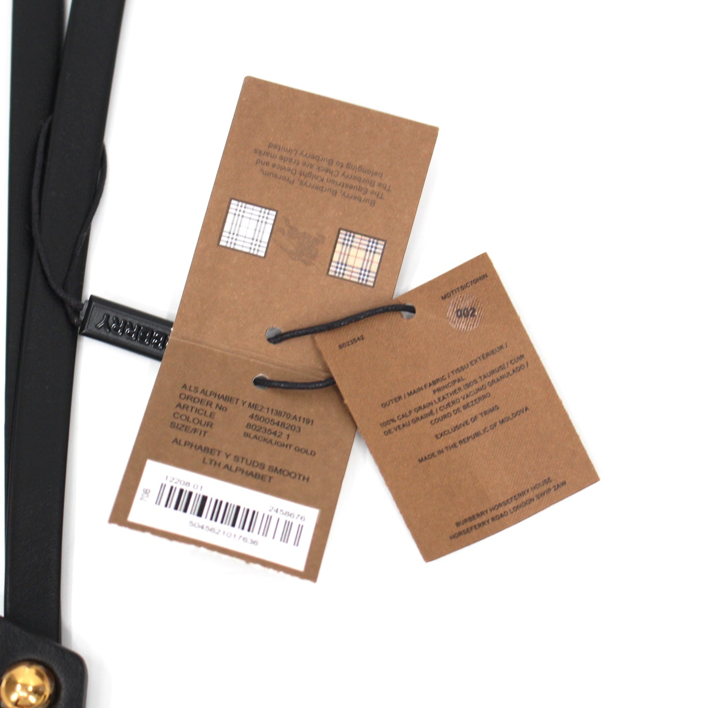 Burberry Leather Initial Bag Charm