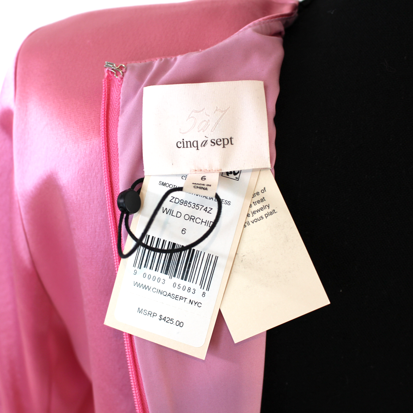Cinq A Sept Satin Natalia Dress