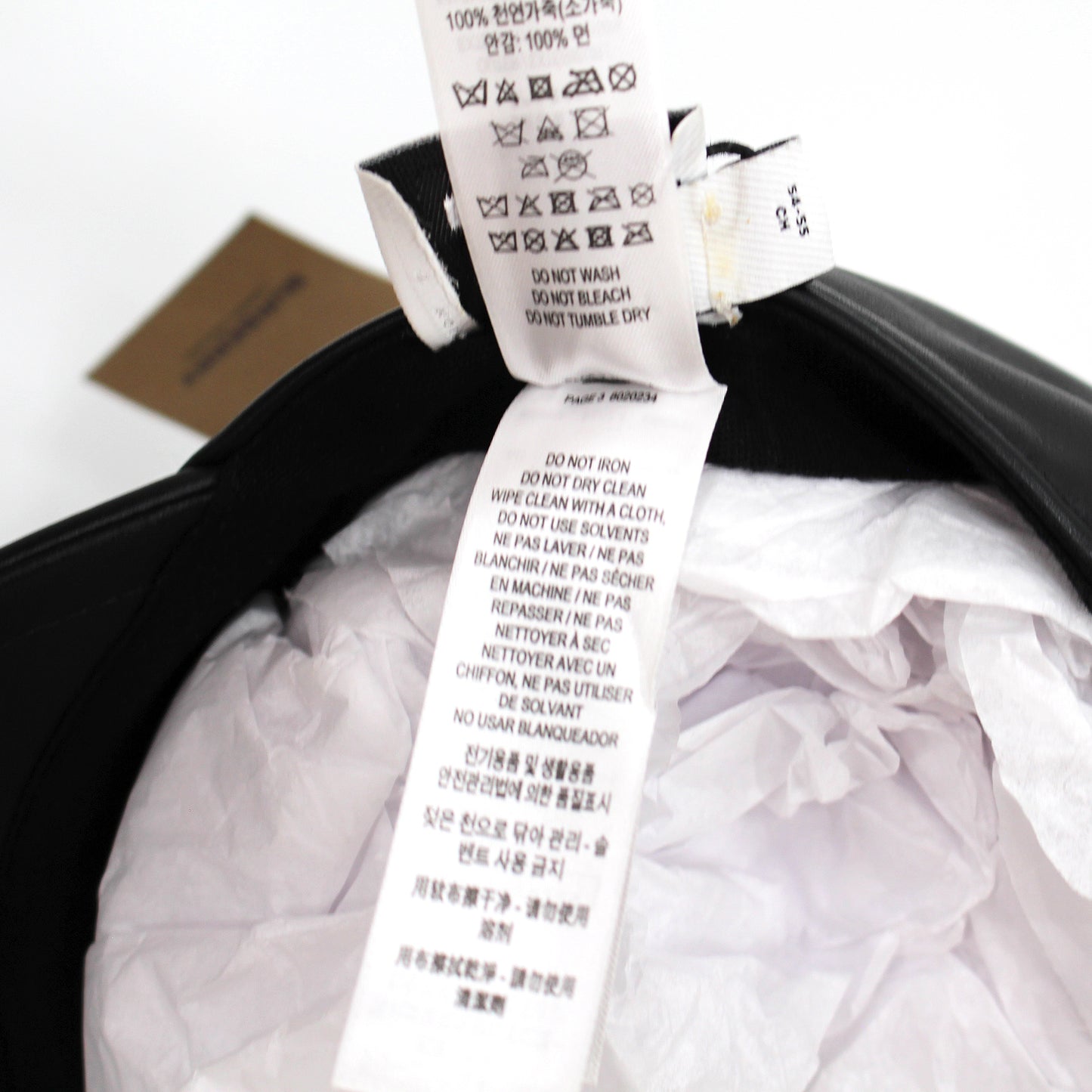 Burberry Leather Baseball Cap