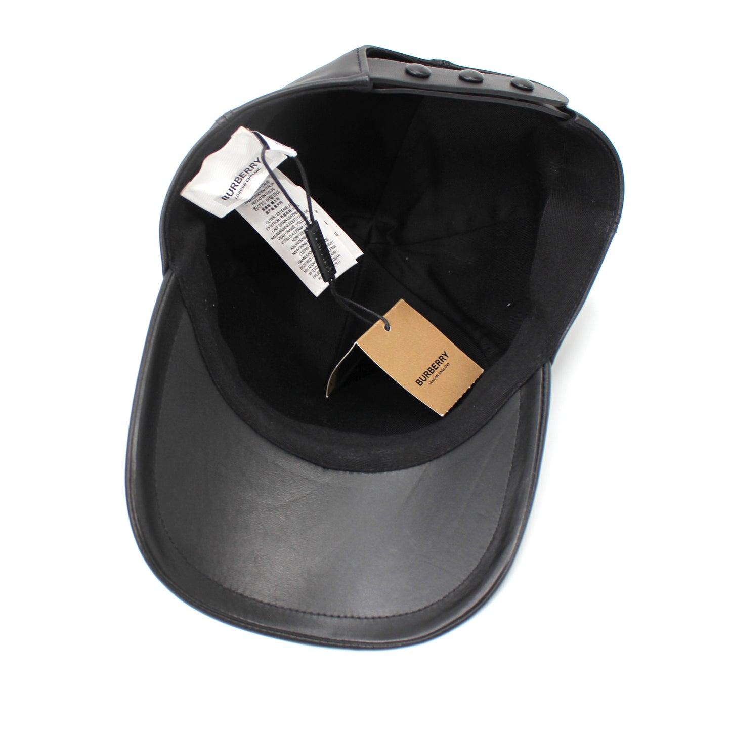 Burberry Leather Baseball Cap