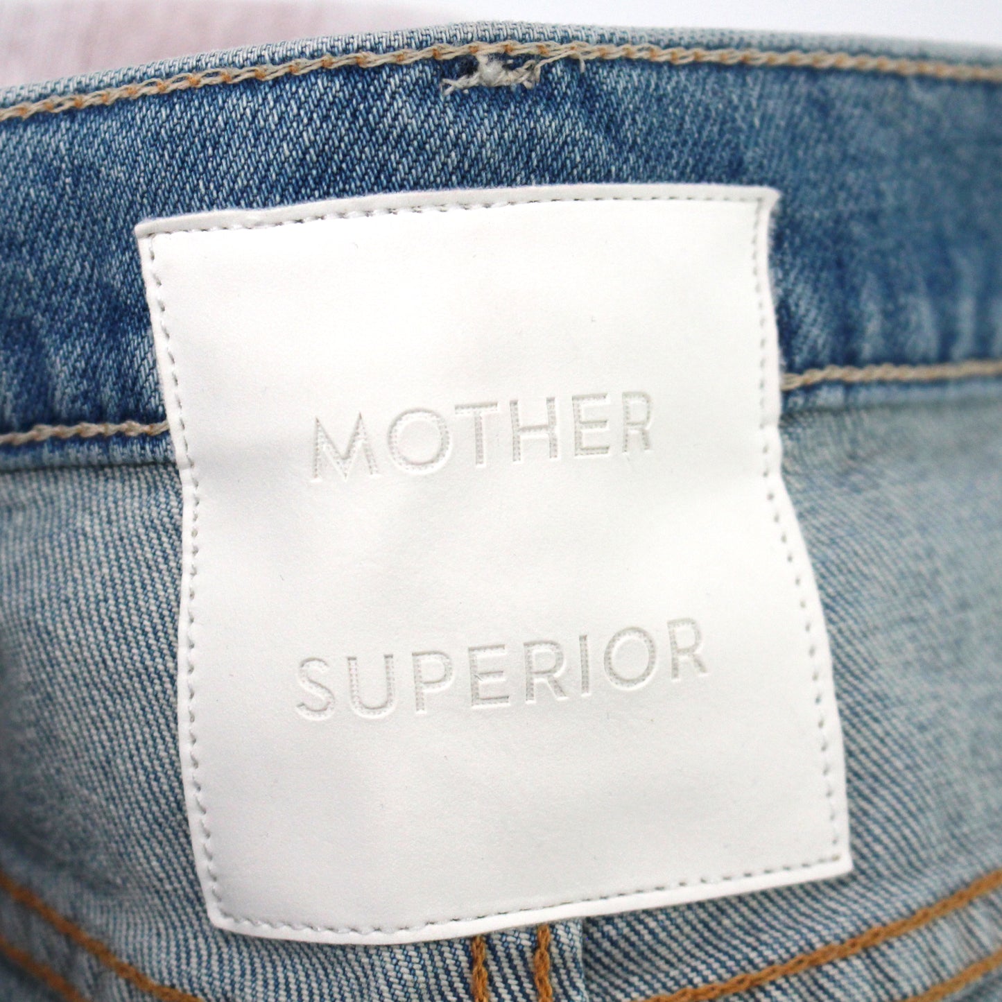 Mother Teaser Donut Roll Denim Shorts