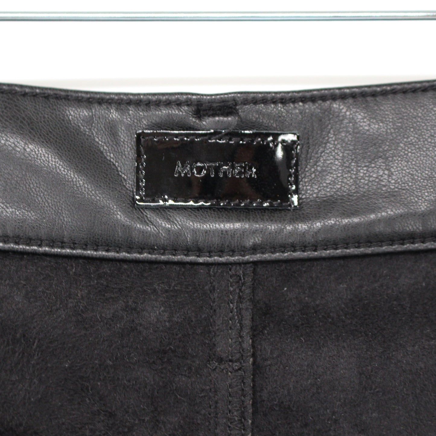 Mother Faux Leather Rider Pants