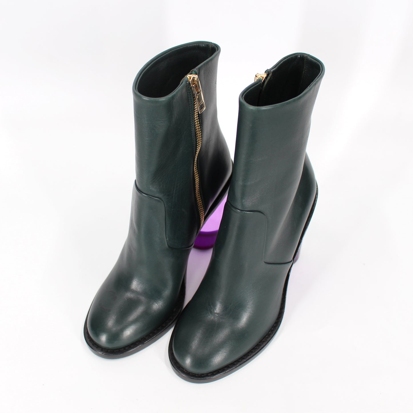 Burberry Westella Green Ankle Boots