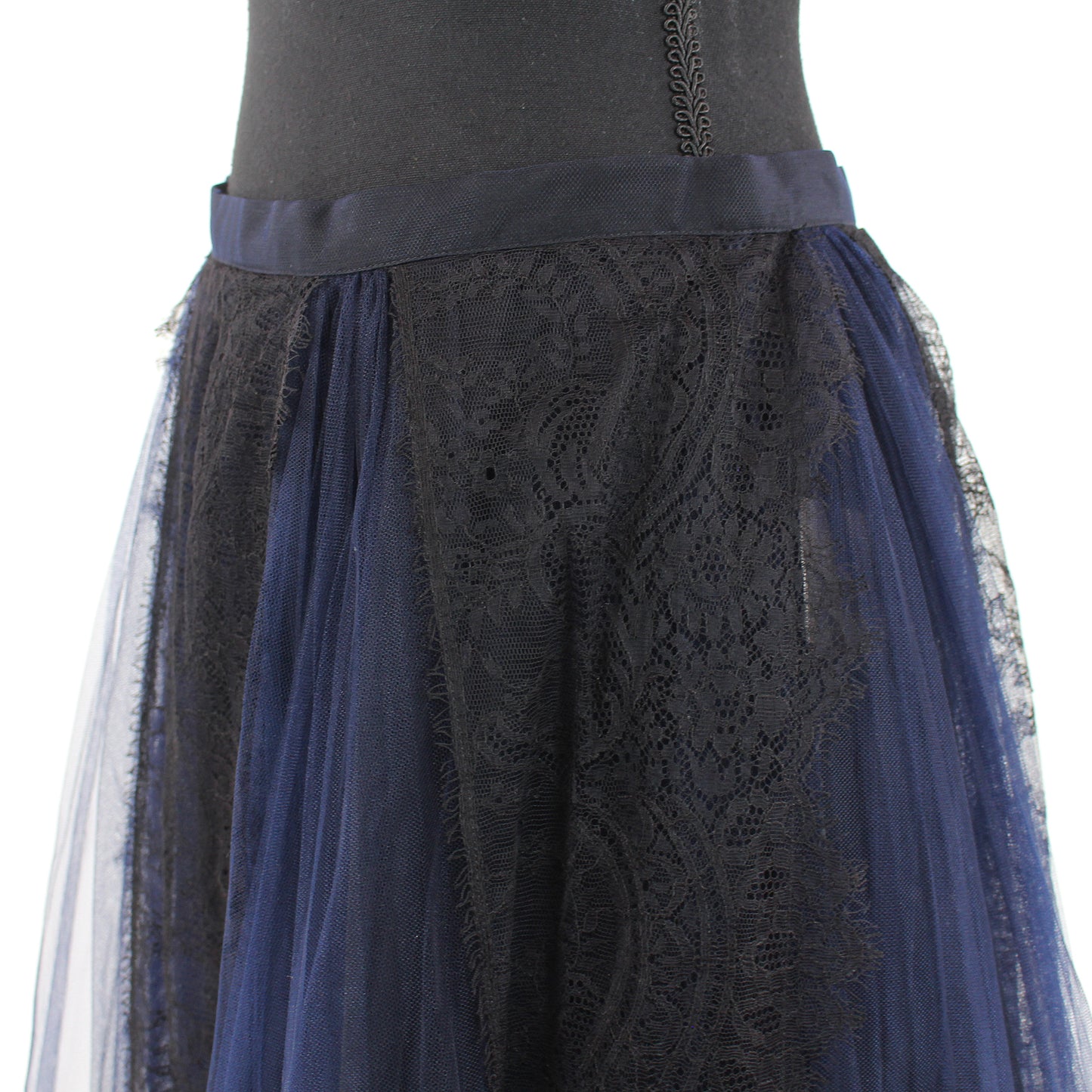 Burberry Lace Panel Tulle Skirt