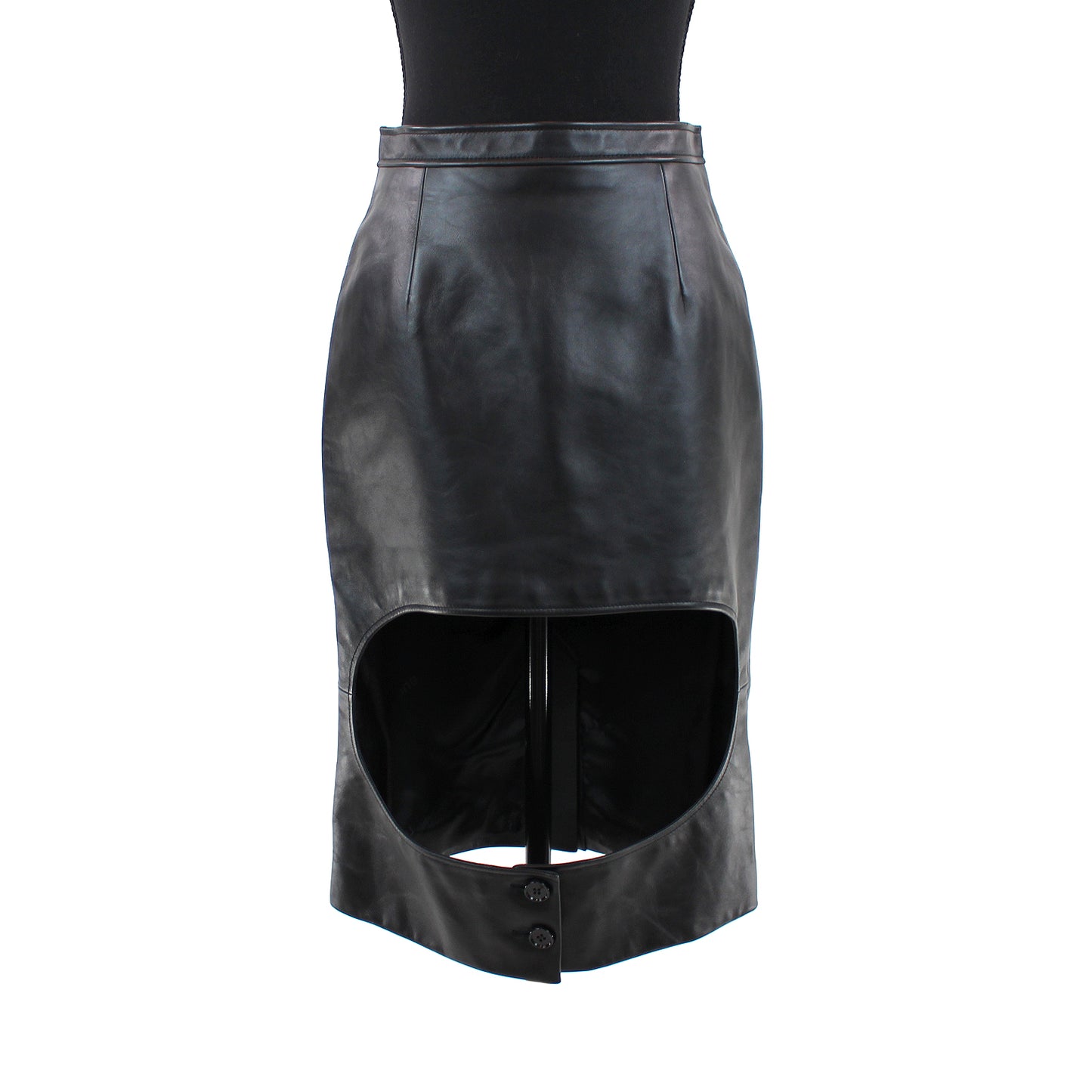 Burberry Florence Leather Pencil Skirt