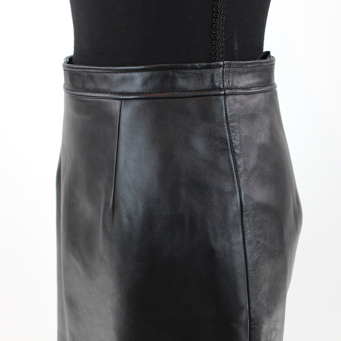 Burberry Florence Leather Pencil Skirt