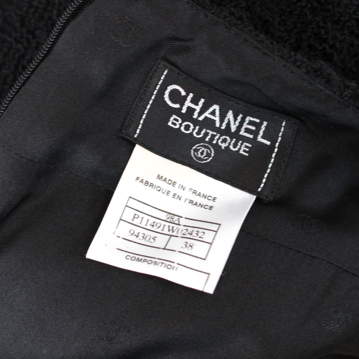 Chanel Boucle Tweed Pencil Skirt