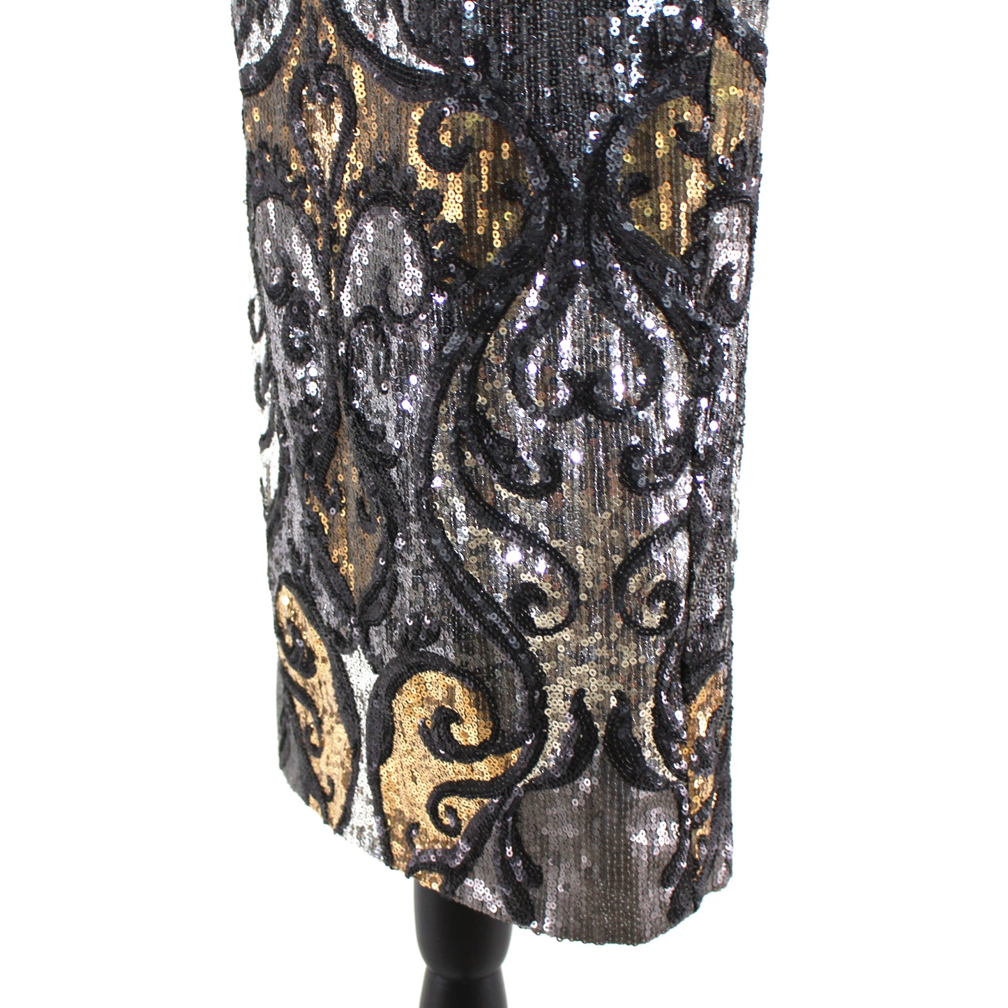 Marchesa Notte Velvet Sequin Dress