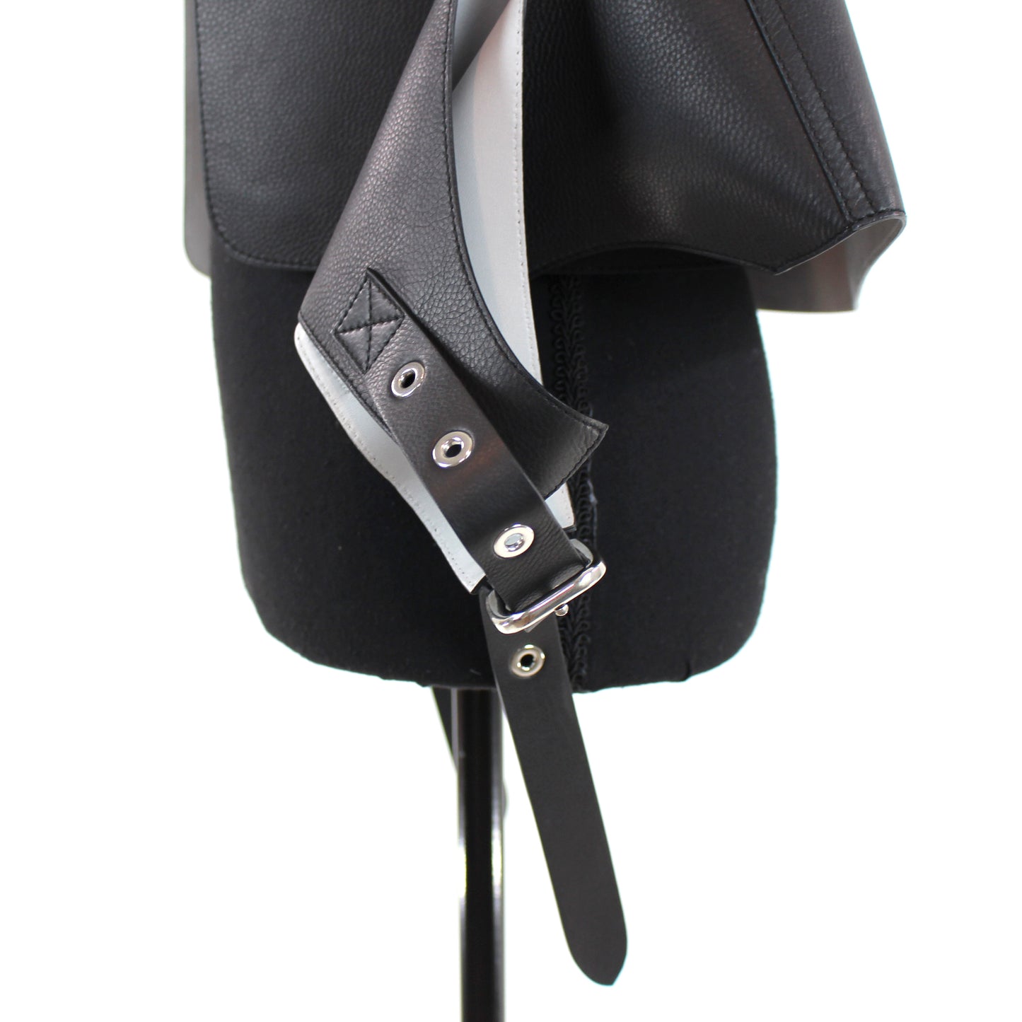 Burberry Black Leather Buckle Vest