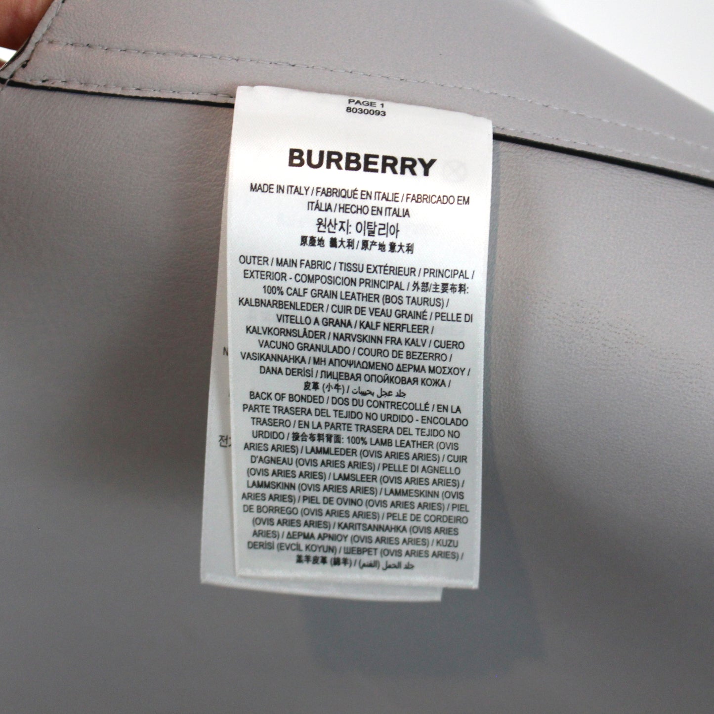 Burberry Black Leather Buckle Vest