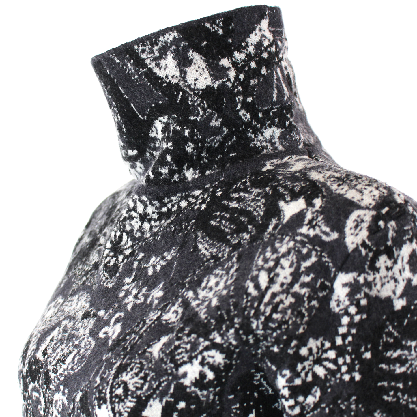 FUZZI Wool Funnel Neck Sweater