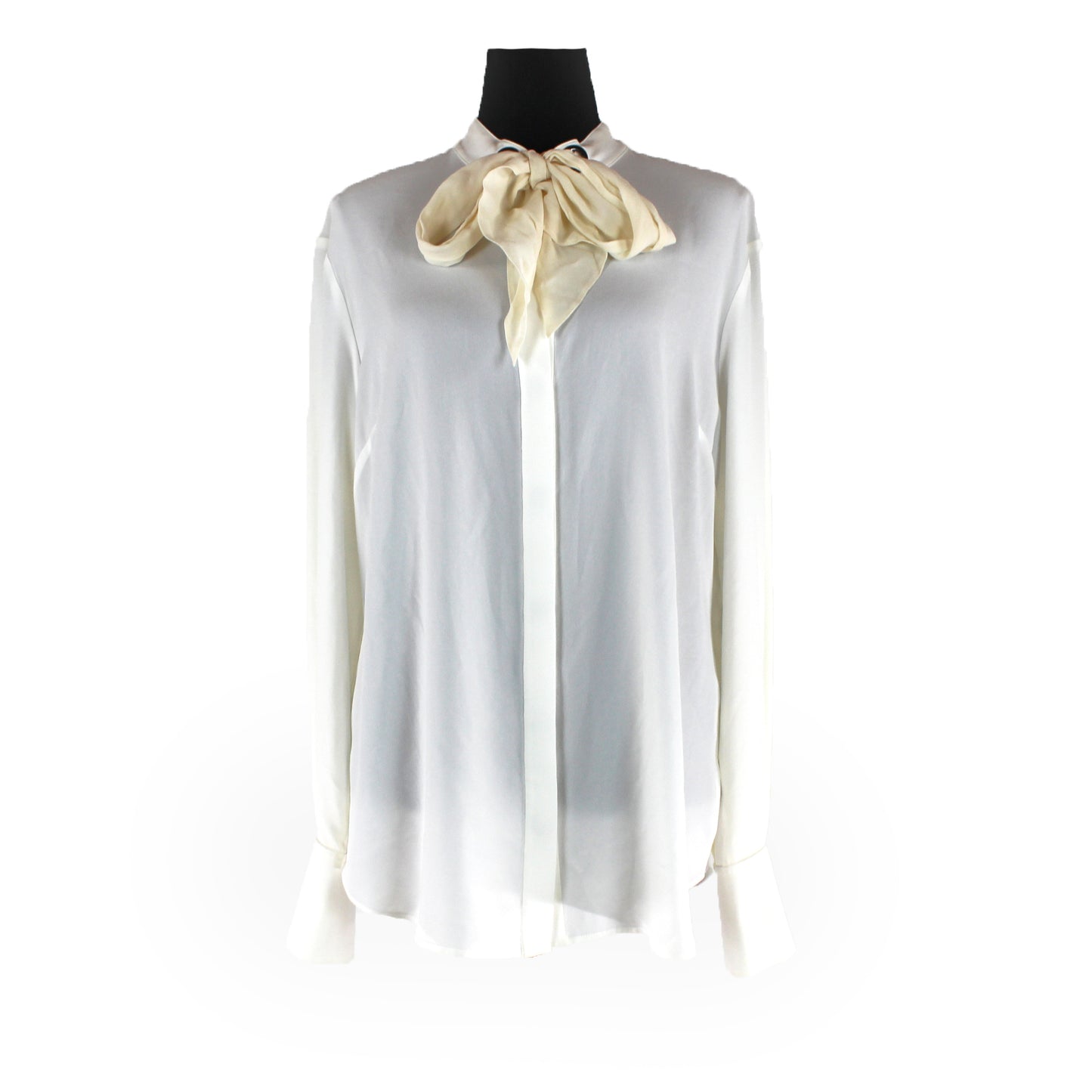 St. John Silk Tie Blouse