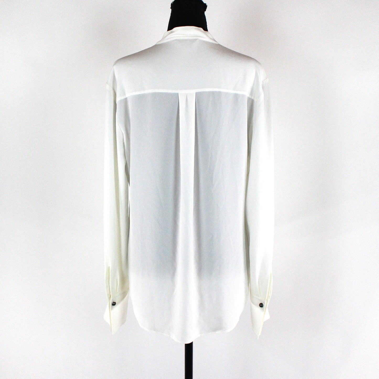 St. John Silk Tie Blouse