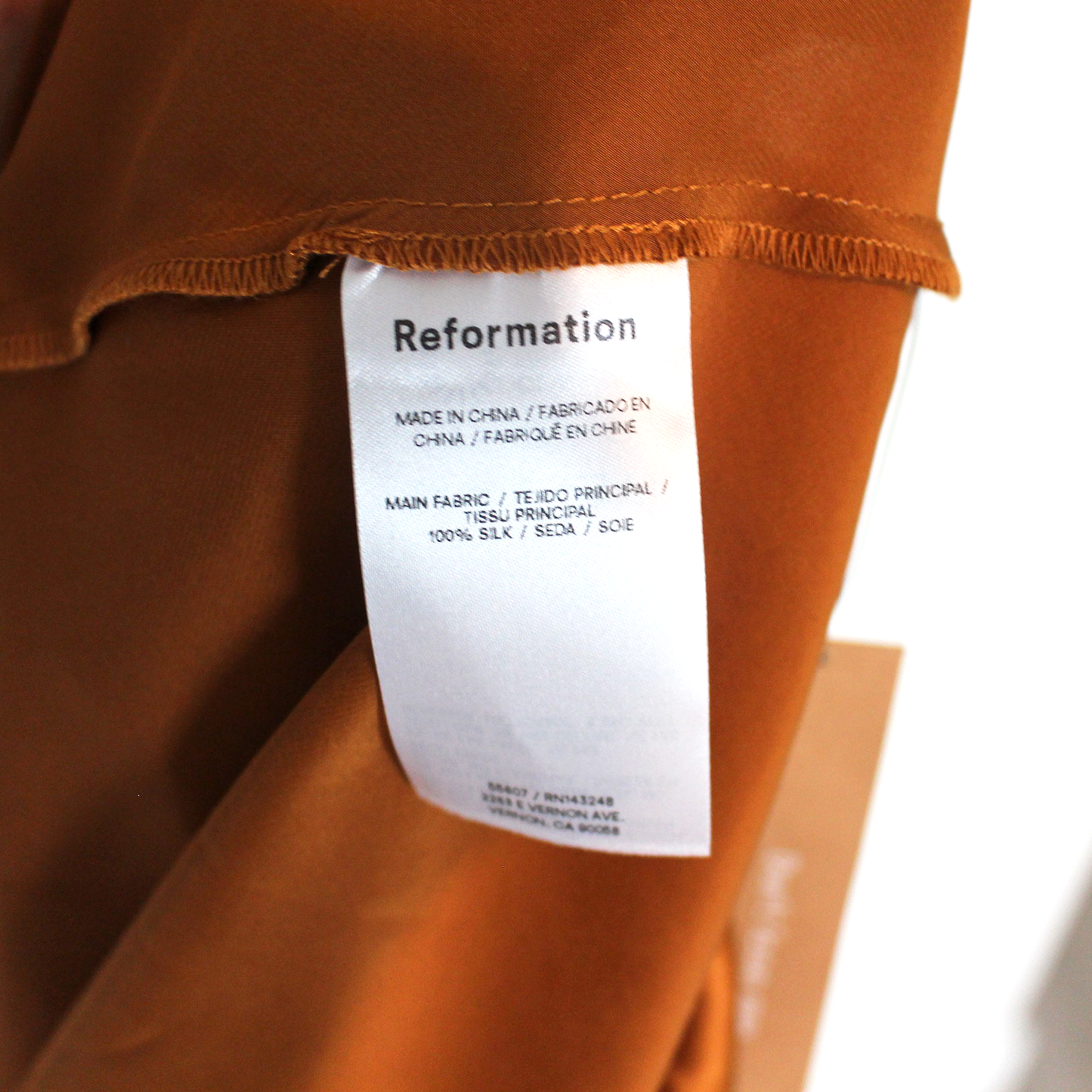 Reformation Anaiis Silk Dress