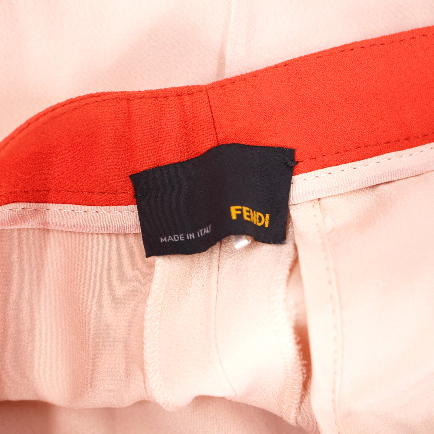 Fendi Color Block Crepe Pants