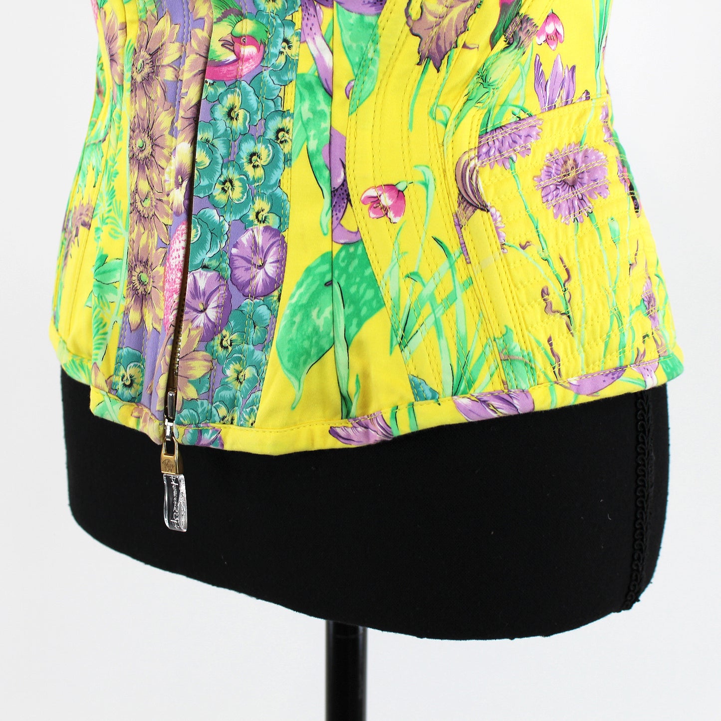 Versace Strapless Floral Corset