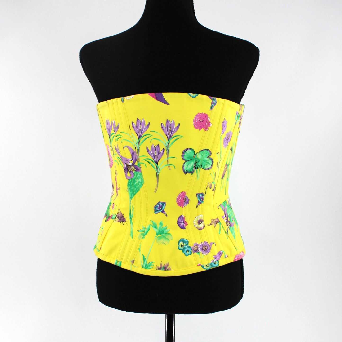 Versace Strapless Floral Corset