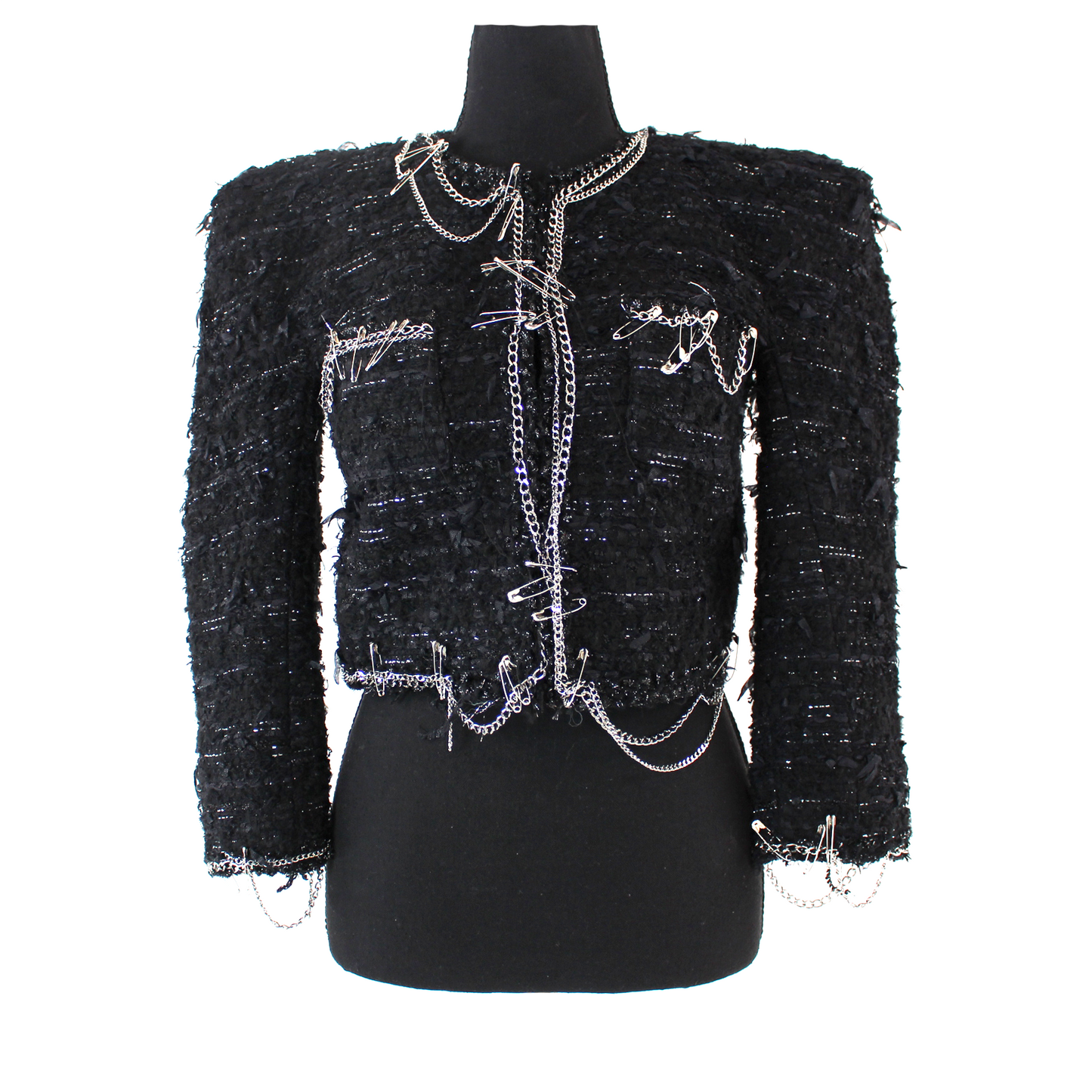 R13 Chain Trim Tweed Jacket