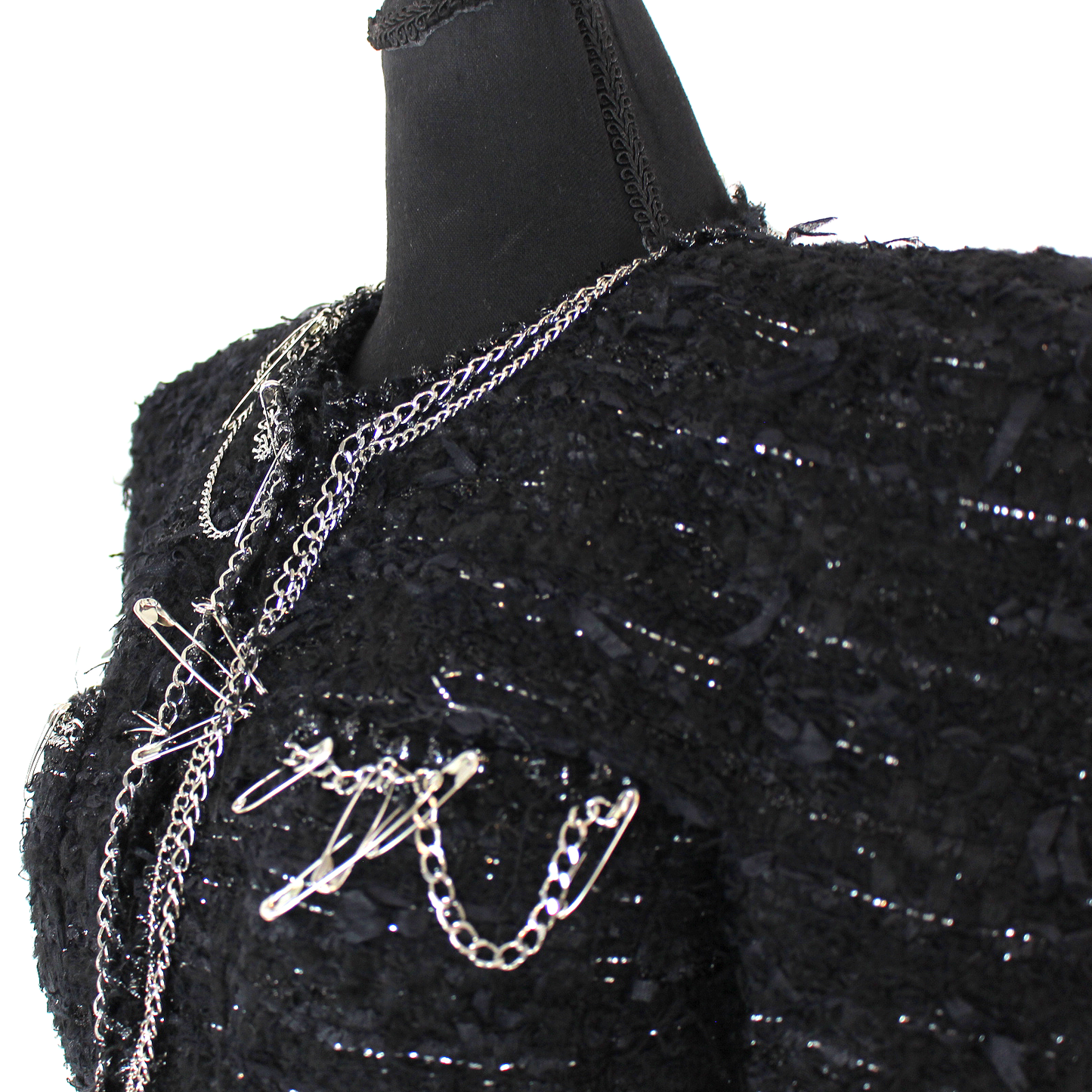 R13 Chain Trim Tweed Jacket