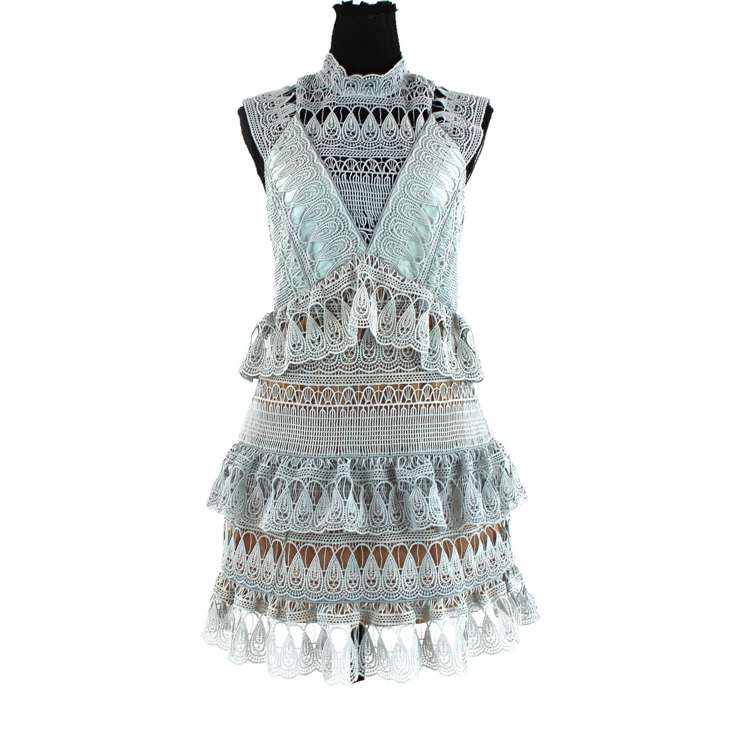 Self-Portrait Teardrop Mini Dress