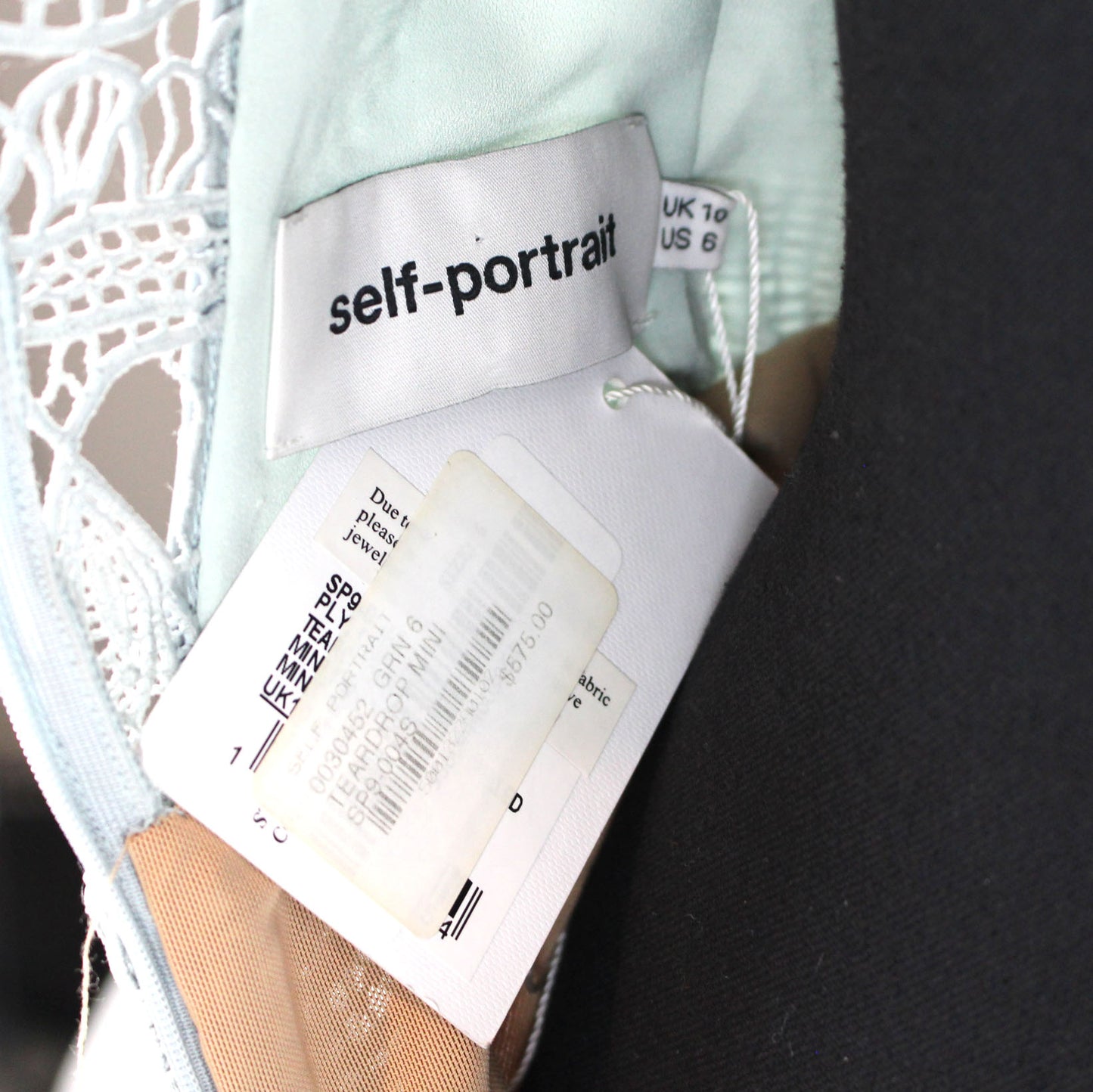 Self-Portrait Teardrop Mini Dress