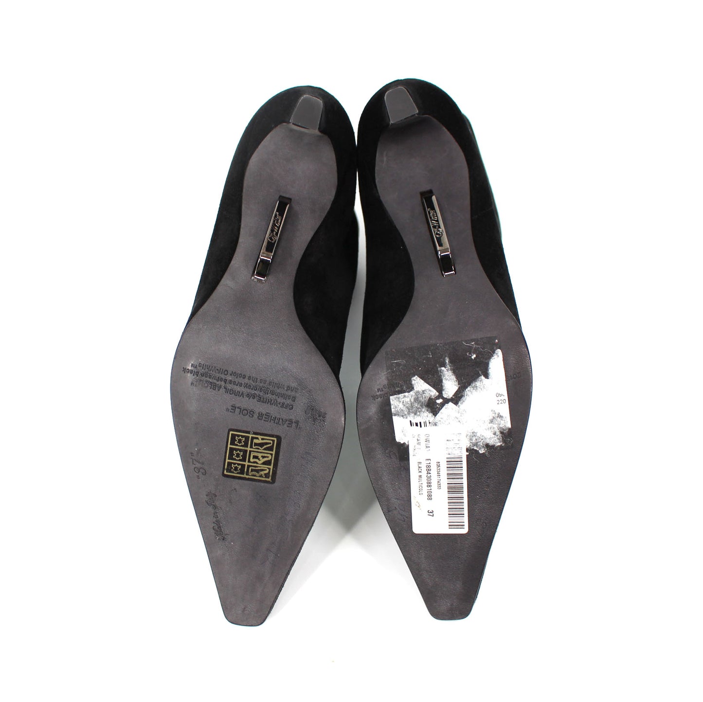 Off-White Suede Ankle Booties