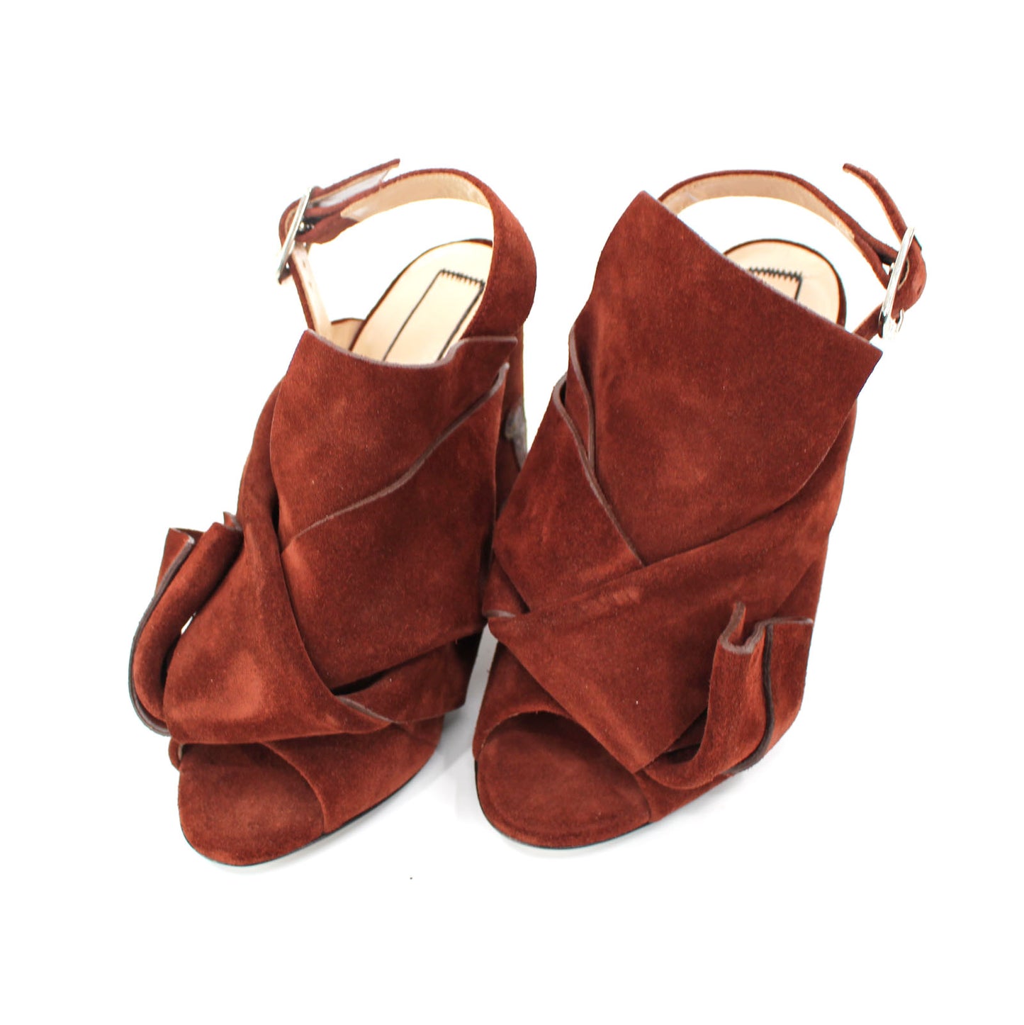 No21 Suede Block Heel Shoes